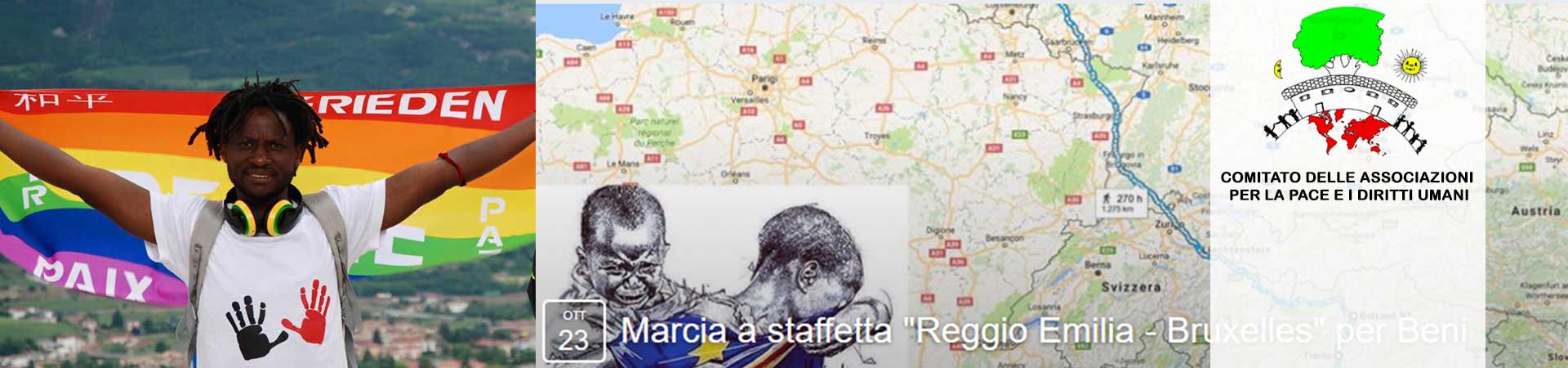 Marcia a staffetta “Reggio Emilia – Bruxelles” per Beni e #CongoWeek