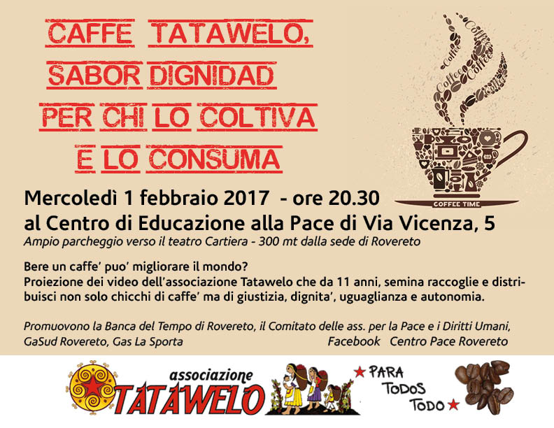 CAFFE’ TATAWELO, Mercoledì 1 feb ore 20.30 Centro Pace