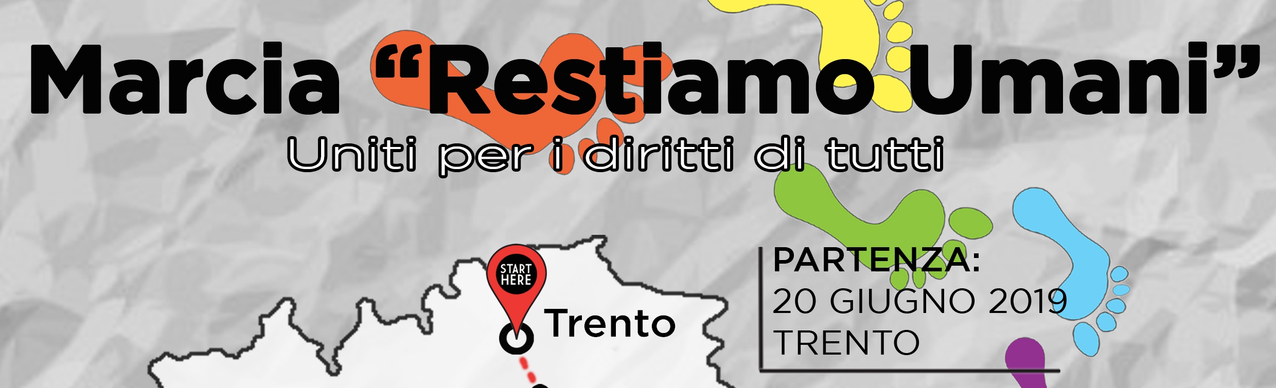 #MarciaRestiamoUmani con John Mpaliza, a Rovereto il 21 giugno