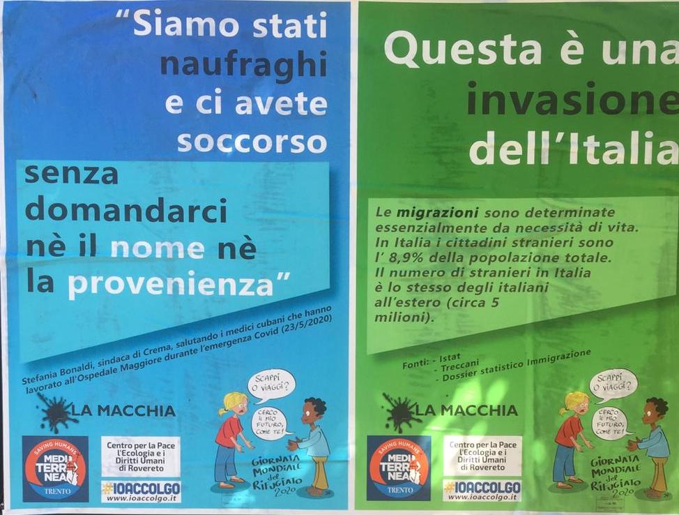 Manifesti a Rovereto – visioni sull’immigrazione e regolarizzazione