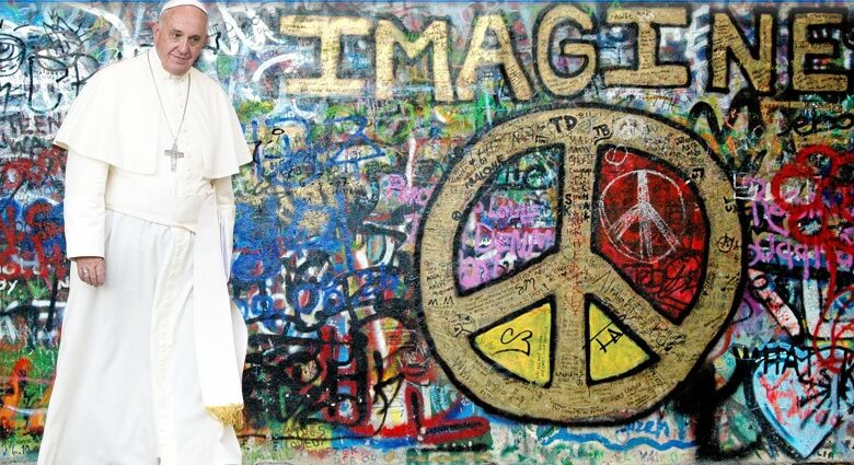Primavera della Nonviolenza. La preghiera del Papa, l’utopia di Lennon